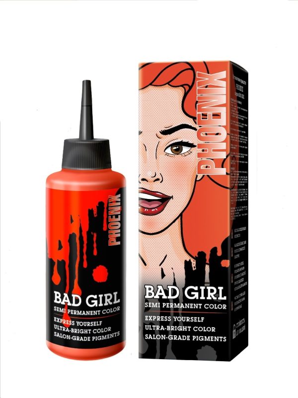 Κρέμα Μαλλιών με Χρώμα - Phoenix (πορτοκαλί) BAD GIRL